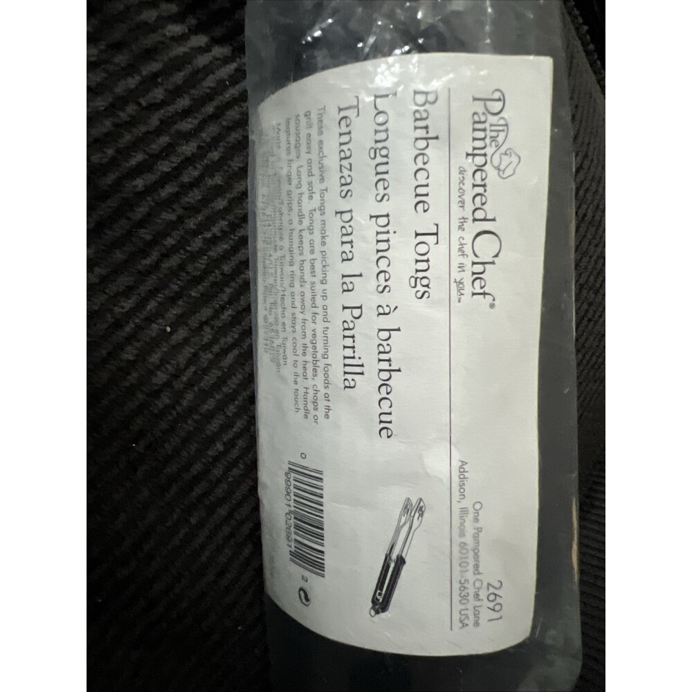 Pampered Chef Bar BBQ Tongs 16" 2691 New In Package